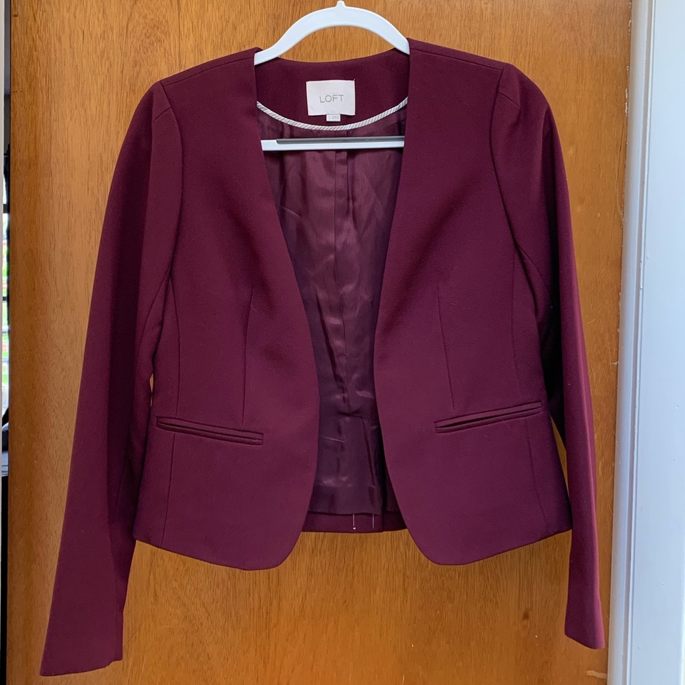 LOFT Purple Blazer: NEVER WORN